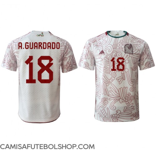 Camisa de time de futebol México Andres Guardado #18 Replicas 2º Equipamento Mundo 2022 Manga Curta